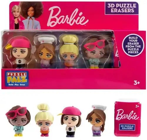 DISNEY FROZEN - Barbie - Spiderman Radiergummi 3D Puzzle Set